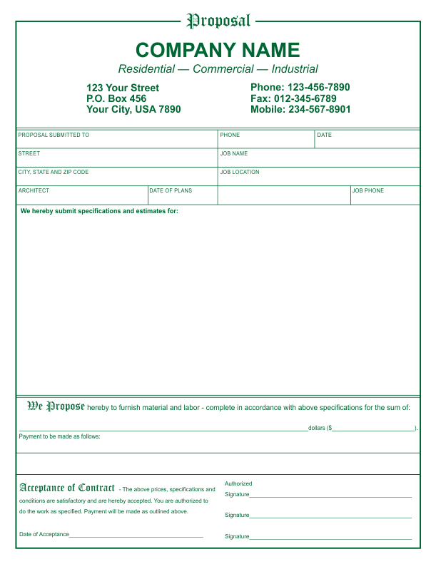 Proposal Template 