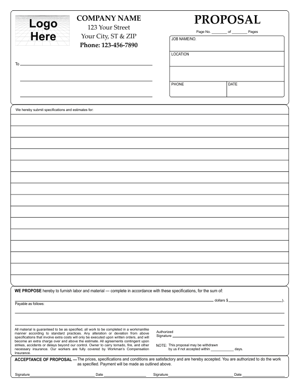 microsoft word 2007 proposal template