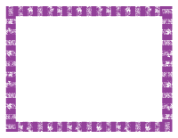 Purple Full Sheet Grunge Border