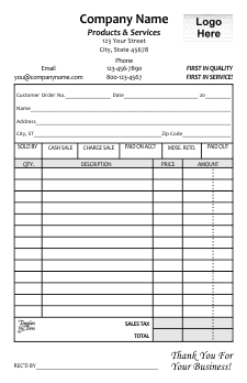 Sales Receipt Templates