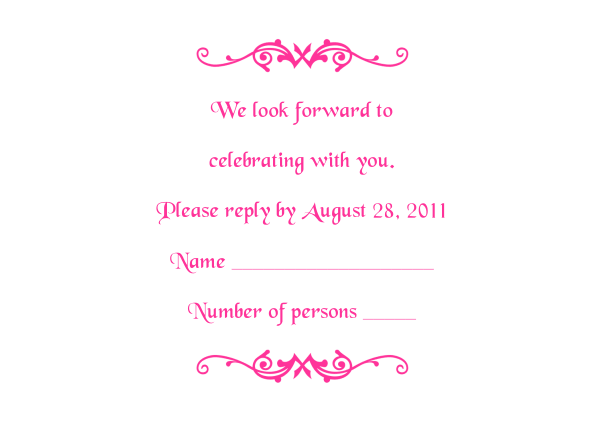 Reception Cards Template Free from templatetrove.com