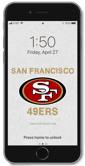 San Francisco 49ers Lock Screen 3