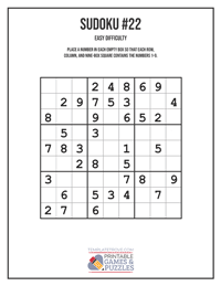 Sudoku Easy #22