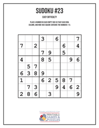 Sudoku Easy #23