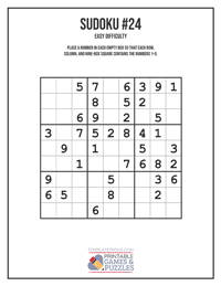 Sudoku Easy #24
