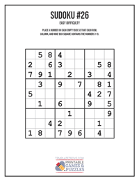Sudoku Easy #26