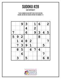 Sudoku Easy #28