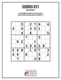 Sudoku Easy #31