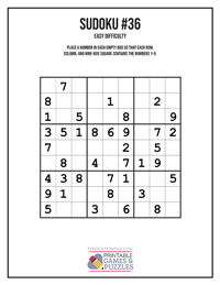 Sudoku Easy #36
