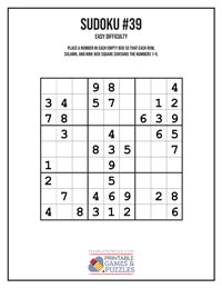 Sudoku Easy #39