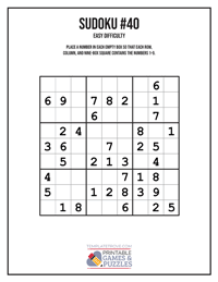 Sudoku Easy #40