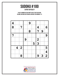 Sudoku Expert #100