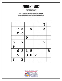 Sudoku Expert #82