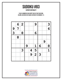 Sudoku Expert #83