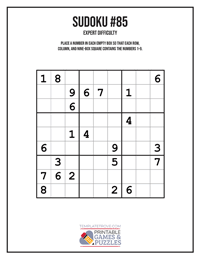 Sudoku Expert #85