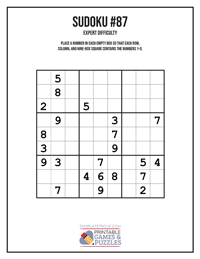 Sudoku Expert #87