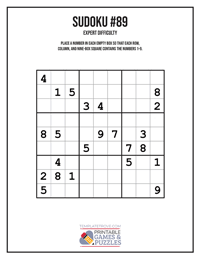 Sudoku Expert #89