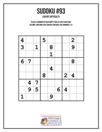 Sudoku Expert #93