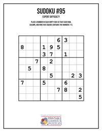 Sudoku Expert #95