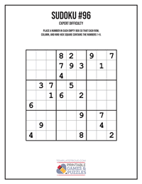 Sudoku Expert #96