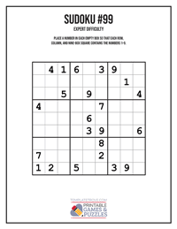 Sudoku Expert #99