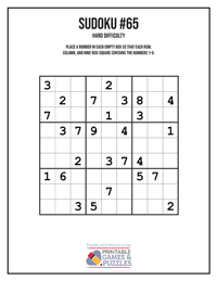 Sudoku Hard #65