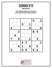 Sudoku Hard #72