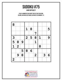 Sudoku Hard #75