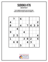Sudoku Hard #76
