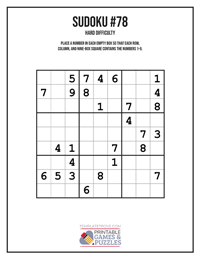 Sudoku Hard #78