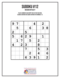 Sudoku Medium #12
