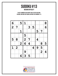 Sudoku Medium #13