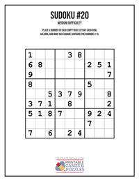 Sudoku Medium #20