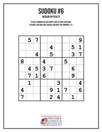 Sudoku Medium #6