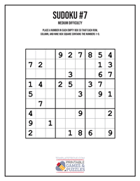 Sudoku Medium #7