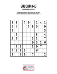 Sudoku for Beginners #46