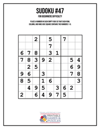 Sudoku for Beginners #47