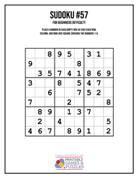 Sudoku for Beginners #57
