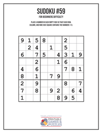 Sudoku for Beginners #59
