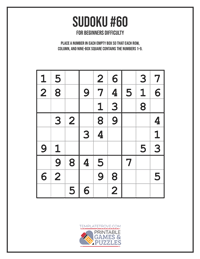 Sudoku for Beginners #60