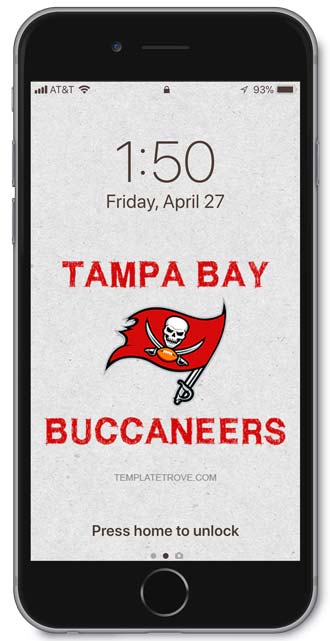 Tampa Bay Buccaneers Lock Screen 3