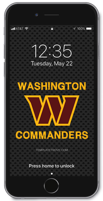 Washington Commanders Lock Screen 1