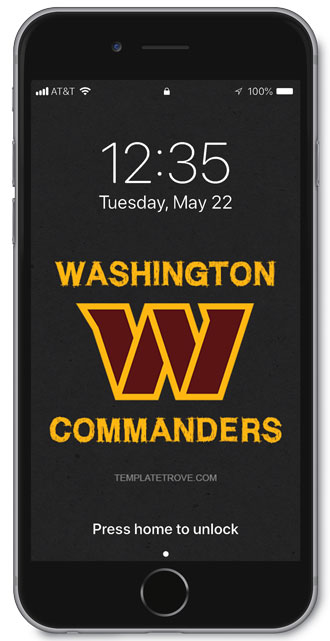 Washington Commanders Lock Screen 2