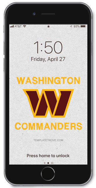 Washington Commanders Lock Screen 3