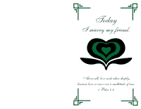 Wedding Program Cover 1 - Forest Green