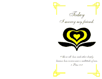 Wedding Program Cover 1 - Yellow