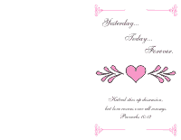 Wedding Program Cover 2 - Pink