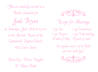 Wedding Shower Invitation 2 - Pink